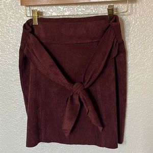 Zip Up Mini Skirt